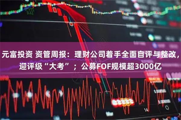 元富投资 资管周报：理财公司着手全面自评与整改，迎评级“大考” ；公募FOF规模超3000亿