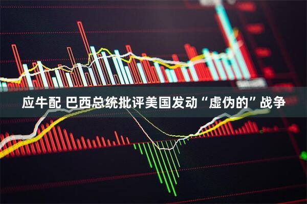 应牛配 巴西总统批评美国发动“虚伪的”战争